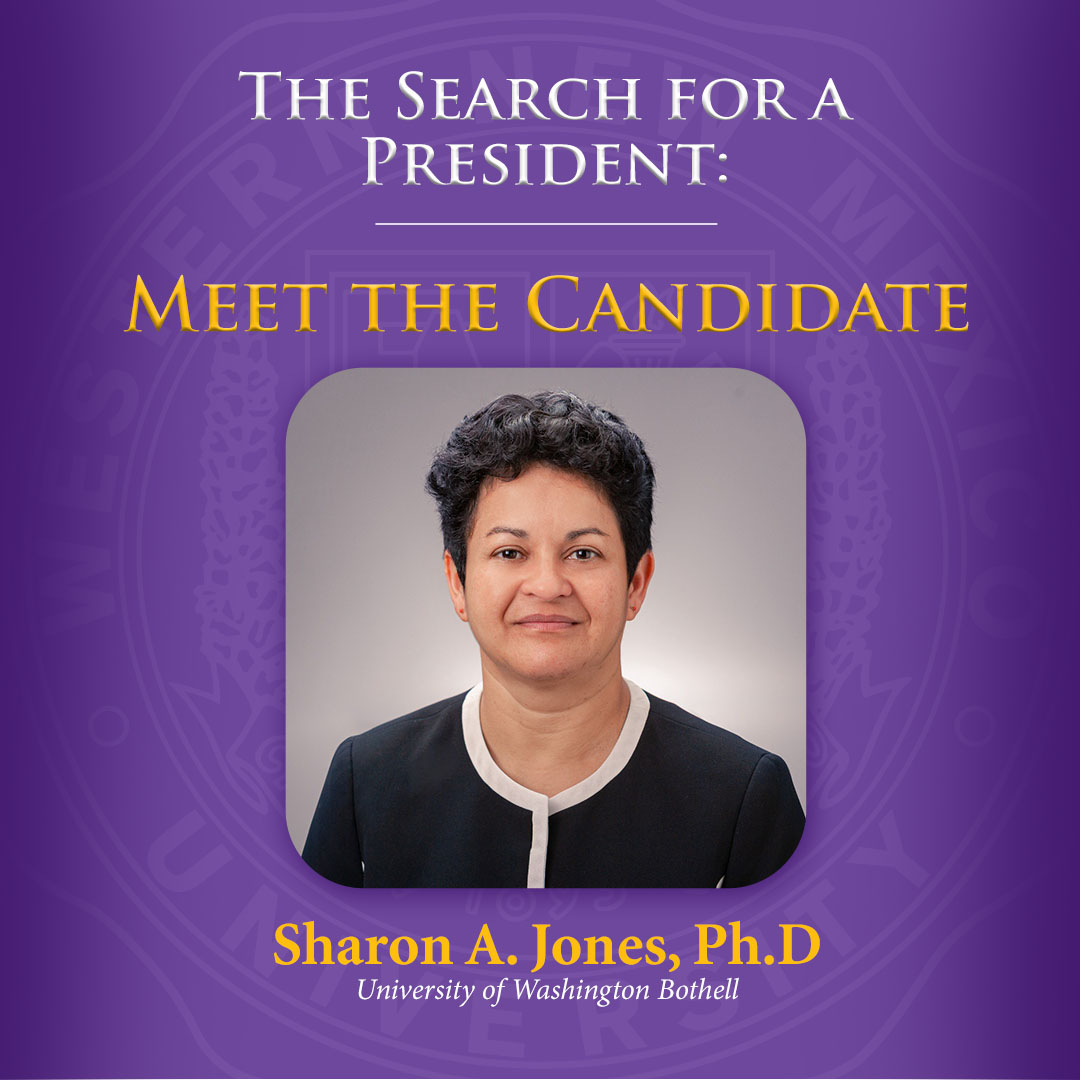The Search for a President: Sharon A. Jones, Ph.D.